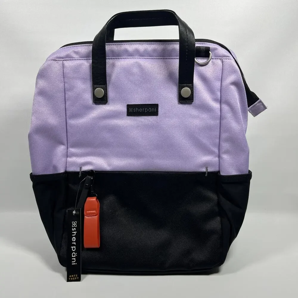 SHERPANI Dispatch Backpack Convertible Crossbody Laptop Bag Purple NEW